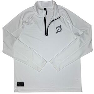Rhone Peloton Quarter Zip Pullover Athletic Performance Mens XL White Athleisure